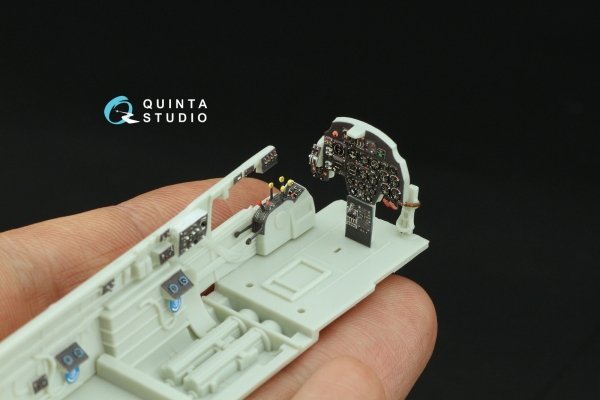 Quinta Studio QD48435 Bf 110G-2 3D-Printed coloured Interior on decal paper (Revell) 1/48