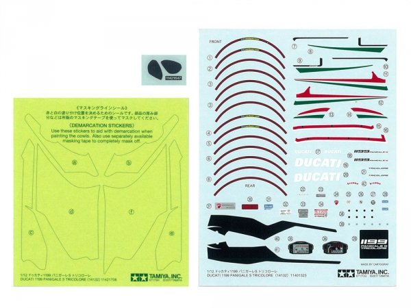 Tamiya 14132 Ducati 1199 Panigale S Tricolore 1/12