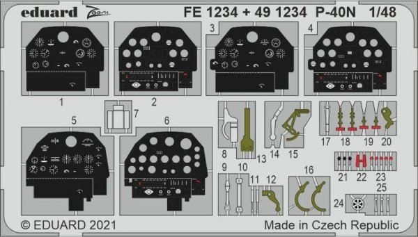 Eduard FE1234 P-40N ACADEMY 1/48