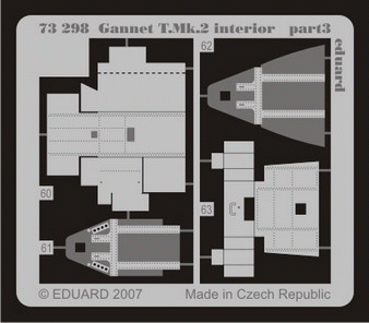 Eduard 73298 Gannet T. Mk.2 interior 1/72 TRUMPETER
