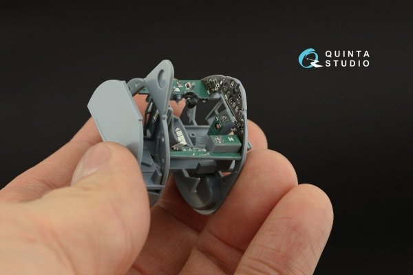 Quinta Studio QD48319 F4F-3 late 3D-Printed &amp; coloured Interior on decal paper (Eduard) 1/48