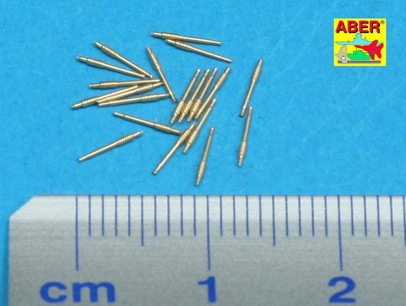 Aber 350L-21 Set of 20 pcs 40 mm Bofors Mk.1 barrels for US Navy ships (1:350)