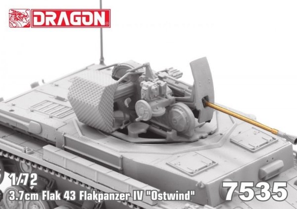 Dragon 7535 3.7cm FlaK 43 Flakpanzer IV &quot;Ostwind&quot; 1/72