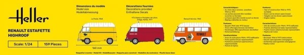 Heller 80740 Renault Estafette Highroof 1/24