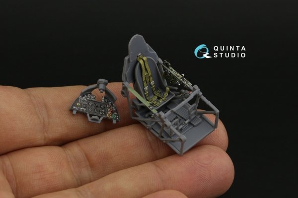 Quinta Studio QD48446 Hurricane family 3D-Printed coloured Interior on decal paper (Italeri/Tamiya) 1/48