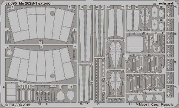 Eduard 32395 Me 262B-1 exterior REVELL 1/32