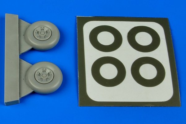 Aires 4637 Spitfire Mk.V five spokes wheels &amp; paint masks 1/48 Other