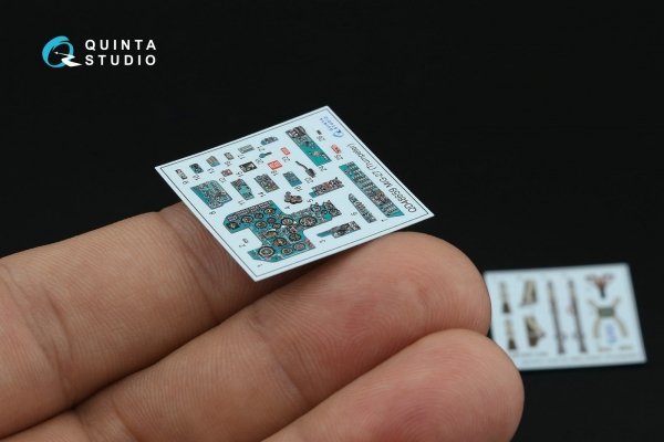 Quinta Studio QD48659 MiG-27 Flogger-D 3D-Printed &amp; coloured Interior on decal paper (Trumpeter) 1/48