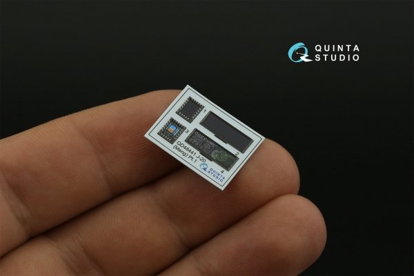 Quinta Studio QD48441 J-20 3D-Printed coloured Interior on decal paper (Meng) 1/48
