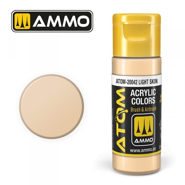 AMMO of Mig Jimenez 20042 ATOM COLOR Light Skin 20ml