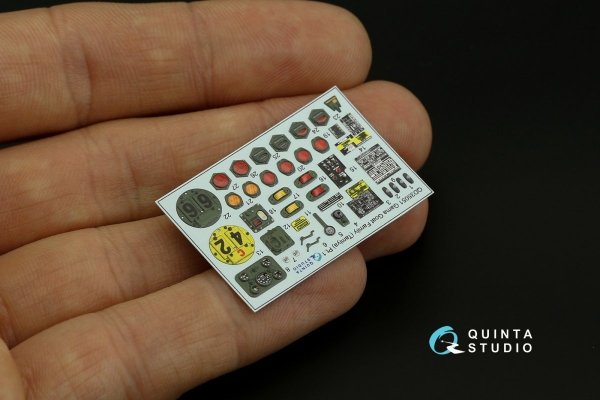 Quinta Studio QD35051 Gama Goat family 3D-Printed &amp; coloured Interior on decal paper (Tamiya) 1/35