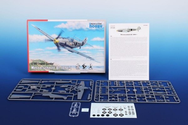 Special Hobby 72459 Messerschmitt Bf 109E-1 ‘J/88 Legion Condor’ 1/72