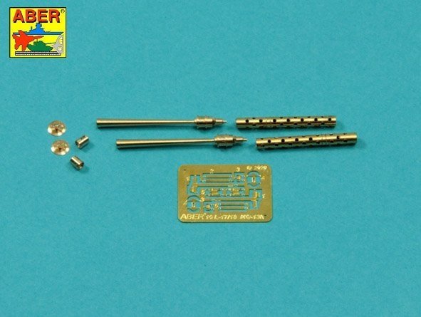 Aber 16L-18 Zestaw 2 luf do MG13k używanych w niemieckim czołgu Pz.Kpfw. I, Ausf. A/B / Set of 2 barrels for guns MG13k (short) used in German light tank Pz.Kpfw. I, Ausf.A/B 1/16