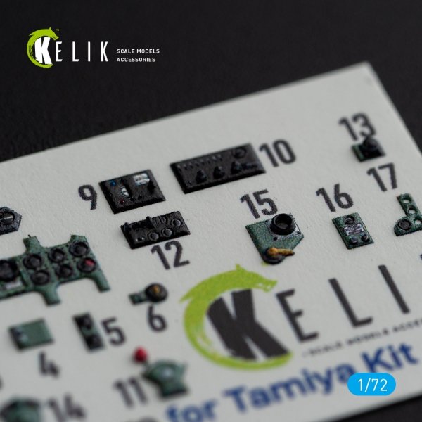 KELIK K72099 A6M5 Zero - interior 3D decals for Tamiya kit 1/72