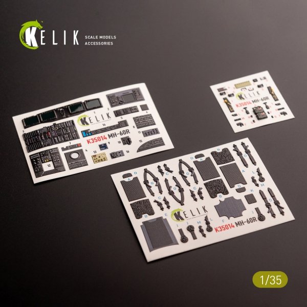 KELIK K35014 MH-60R interior 3D decals for Kitty Hawk kit 1/35