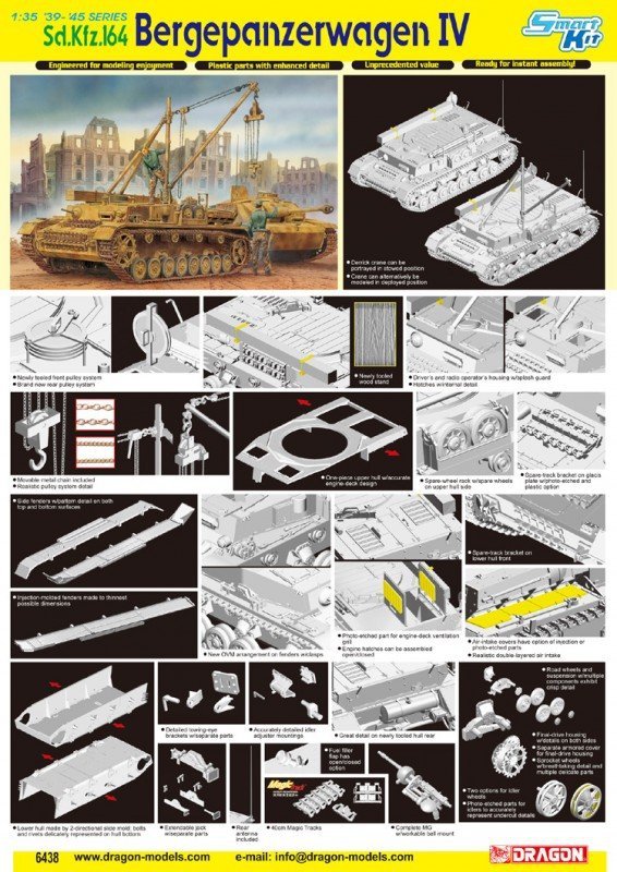 Dragon 6438 SdKfz.164 Bergepanzerwagen IV (1:35)