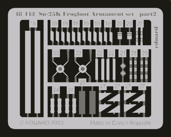 Eduard 48443 Su-25K Frogfoot armament 1/48  (KOVOZAVODY PROSTEJOV)