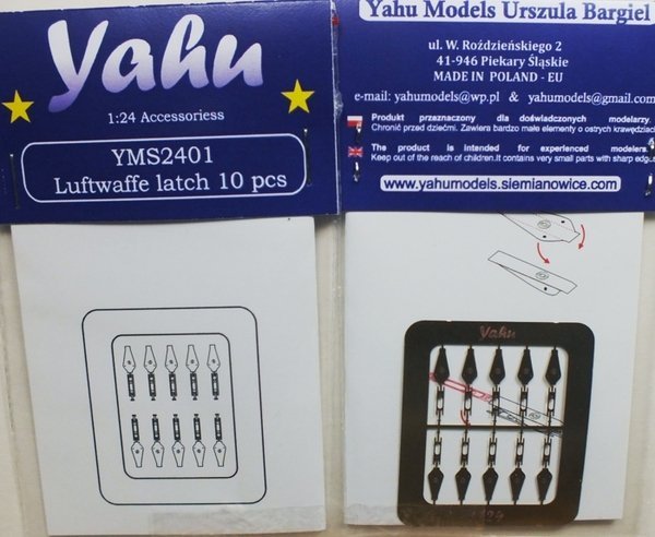 Yahu YMS2401 Luftwaffe latch 10 pcs – zapinki 1/24