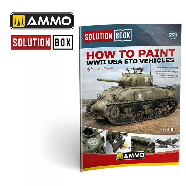 AMMO by Mig Jimenez 7728 SOLUTION BOX 22 – WWII USA ETO. Colors and Weathering System