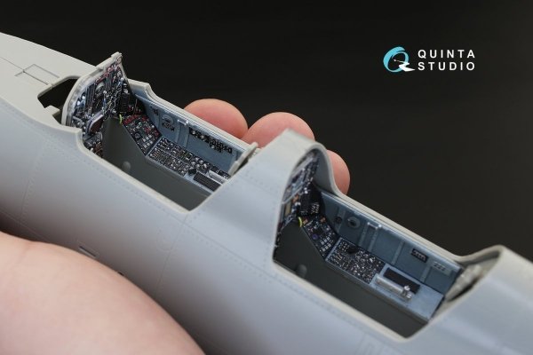 Quinta Studio QD32042 F-105G 3D-Printed &amp; coloured Interior on decal paper (for Trumpeter kit) 1/32