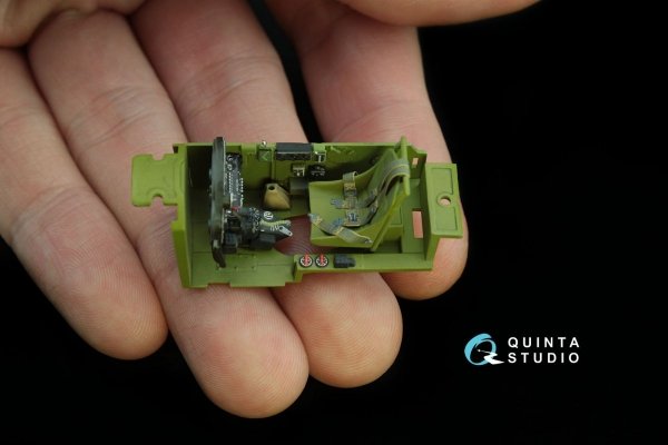 Quinta Studio QD48122 P-38H 3D-Printed &amp; coloured Interior on decal paper (for Tamiya kit) 1/48