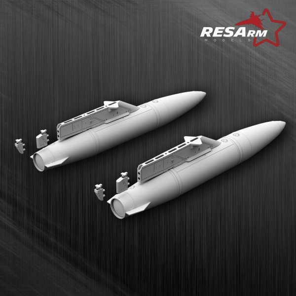 RESArm 48-06023 F-16 Fighting Falcon - Additional Fuel Tanks 370 GAL (3D resin printing) 1/48