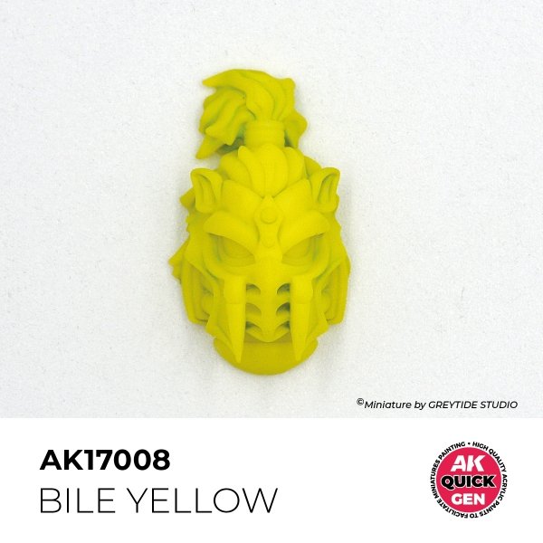 AK Interactive AK17008 BILE YELLOW – QUICK GEN COLOR 18ml