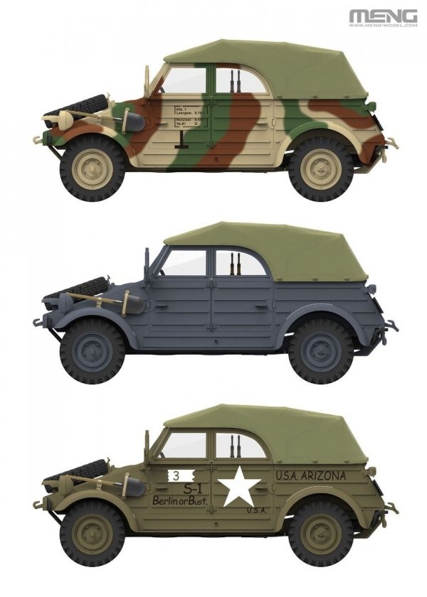 Meng Model VS-016 German Pkw.K1 Kubelwagen Type 82 (Eastern Front) 1/35