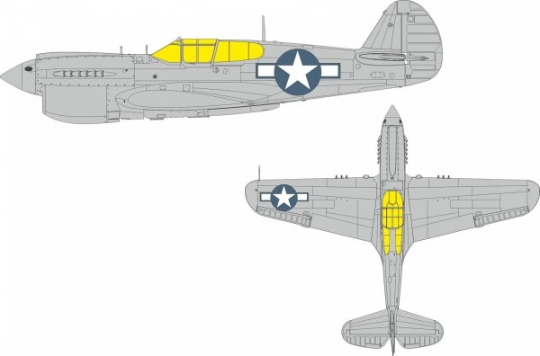Eduard EX1134 P-40N US national insignia EDUARD 1/48