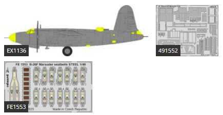 Eduard BIG49464 B-26F Marauder PART I for ICM 1/48