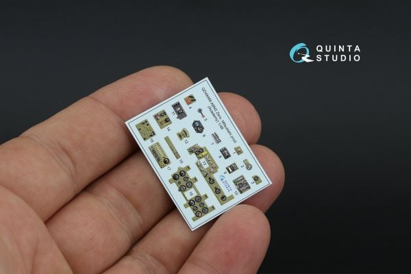 Quinta Studio QD48468 A6M2 Zero (Mitsubishi Prod.) 3D-Printed coloured Interior on decal paper (Academy) 1/48