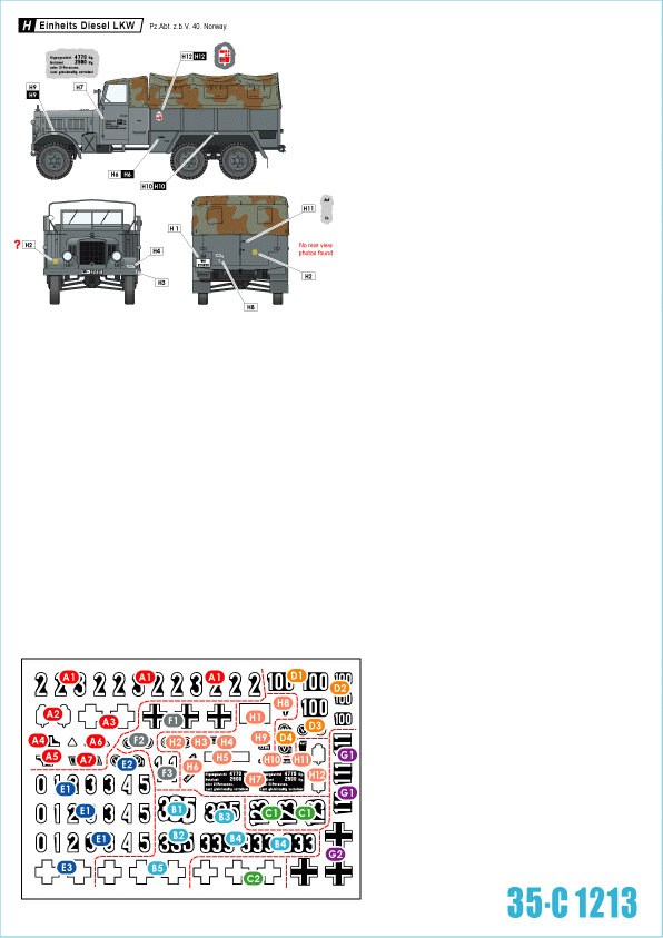 Star Decals 35-C1213 German tanks in Norway &amp; Finland # I 1/35