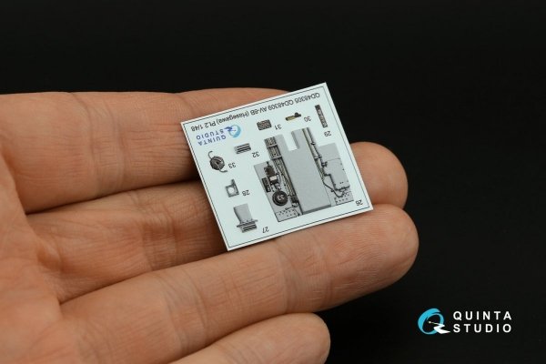 Quinta Studio QD48305 AV-8B Early 3D-Printed &amp; coloured Interior on decal paper (Hasegawa) 1/48