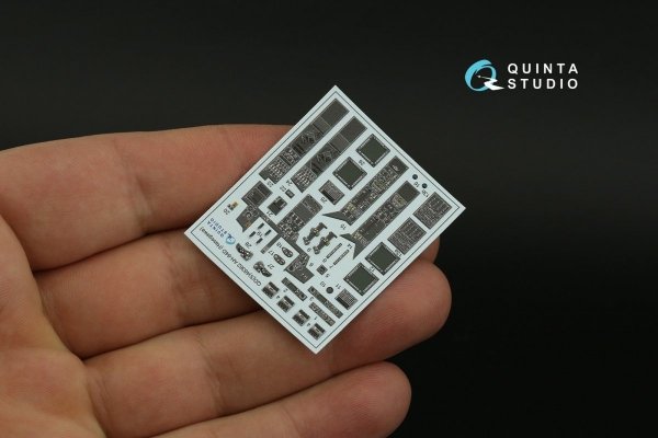 Quinta Studio QDS-48362 AH-64D 3D-Printed &amp; coloured Interior on decal paper (Hasegawa) (Small version) 1/48