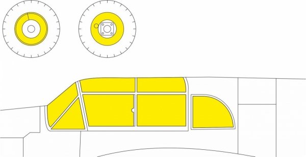 Eduard 644276 Bf 108 regular wheels LooKplus EDUARD 1/48