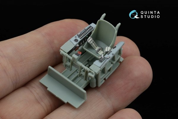 Quinta Studio QD48540 F3F-2 3D-Printed &amp; coloured Interior on decal paper (Academy/Accurate Miniatures) 1/48