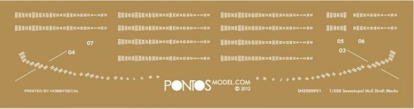 Pontos 35012F1 Russian Imperial Navy Battleship Sevastopol Detail Up Set (1:350)