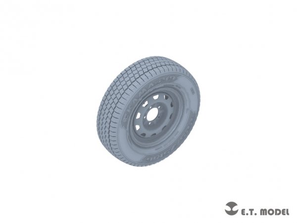 E.T. Model P35-115 Russian UAZ 3909 Military Van Sagged wheels For ZVEZDA 3644 1/35
