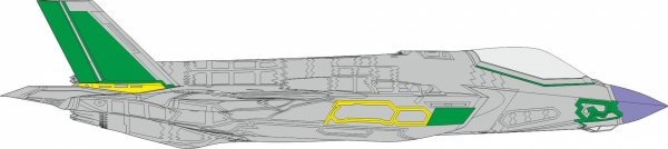 Eduard CX654 F-35A RAM panels early Tamiya 1/72