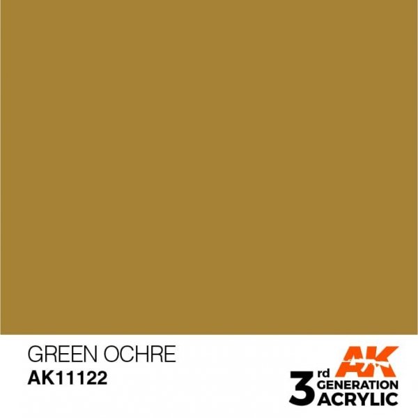 AK Interactive AK11122 GREEN OCHRE – STANDARD 17ml