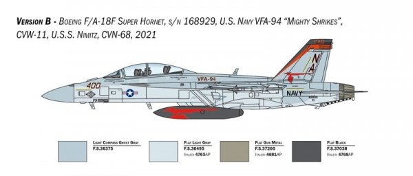 Italeri 2823 F/A-18F U.S. Navy Special Colors 1/48