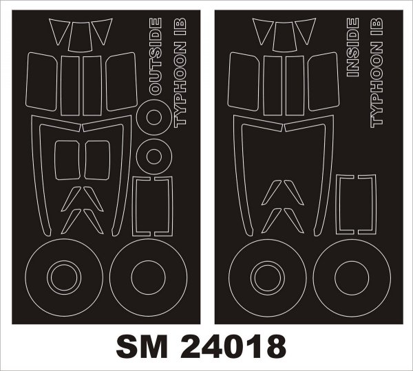 Montex SM24018 TYPHOON Ib CAR DOOR AIRFIX 1/24