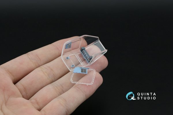 Quinta Studio QD+48639 Ka-50 (blue-grey panels) 3D-Printed &amp; coloured Interior on decal paper (Italeri) (with 3D-printed resin parts) 1/48