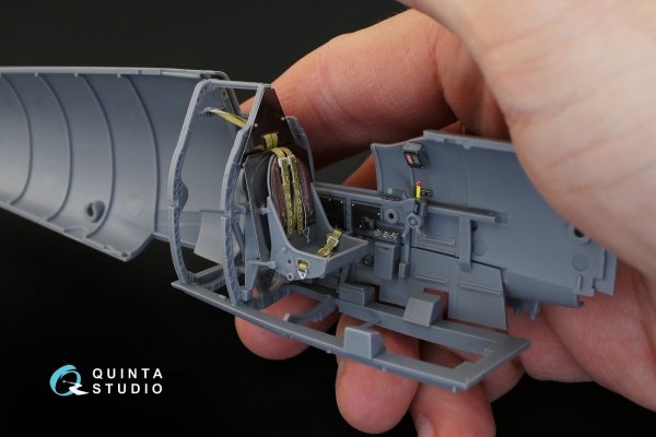 Quinta Studio QD32018 Spitfire Mk.IX 3D-Printed &amp; coloured Interior on decal paper (for Tamiya kit) 1/32