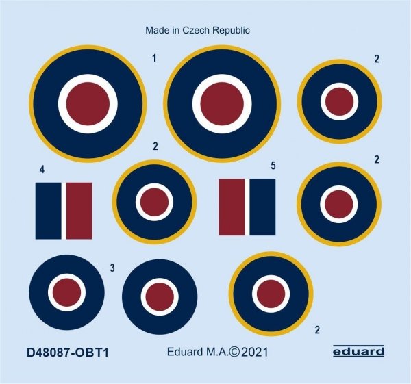 Eduard D48087 Tempest Mk.II roundels EDUARD/SPECIAL HOBBY 1/48
