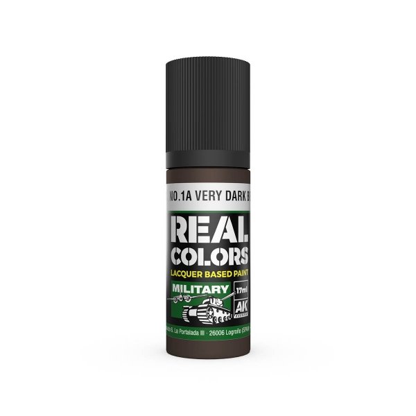 AK Interactive RC873 S.C.C. No.1A Very Dark Brown 17 ml