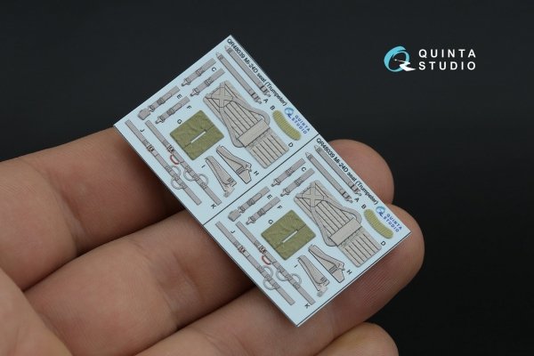 Quinta Studio QD48570 Mi-24A 3D-Printed &amp; coloured Interior on decal paper (Trumpeter) 1/48