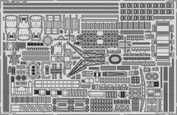 Eduard BIG5359 HMS York TRUMPETER 1/350