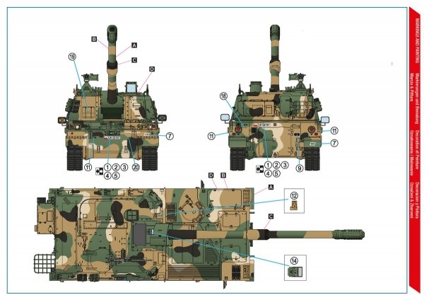 Hobby 2000 35005SE K9A1 Thunder Polish Army SPH - Special Edition ( ACADEMY + CARTOGRAF + Lufa Aber ) 1/35