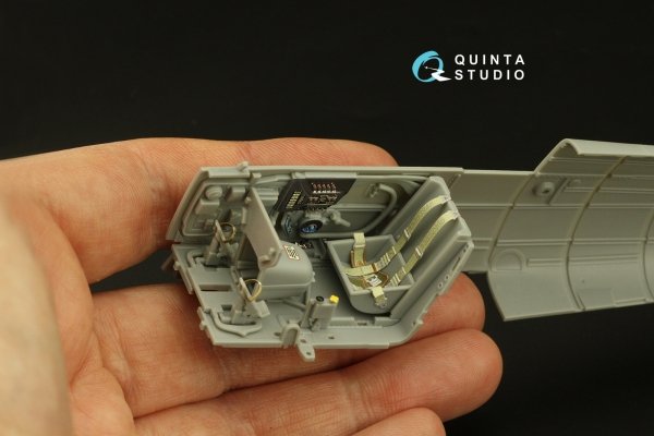 Quinta Studio QD32191 Bf 109G-14 3D-Printed coloured Interior on decal paper (Zoukei Mura SWS) 1/32